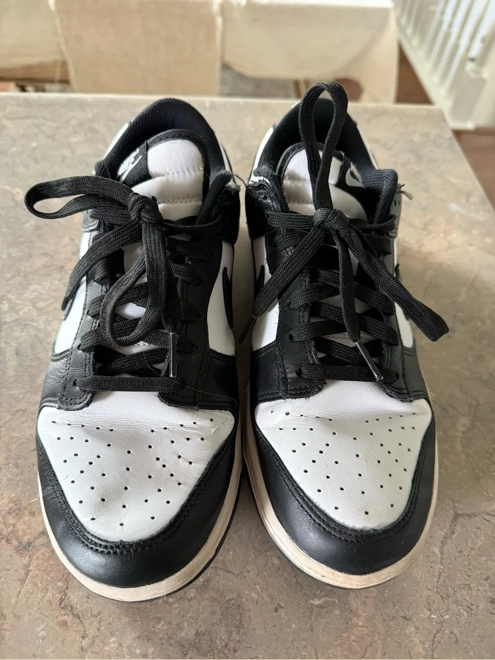 Black & White Panda Low-Top dunks Athletic Sneakers